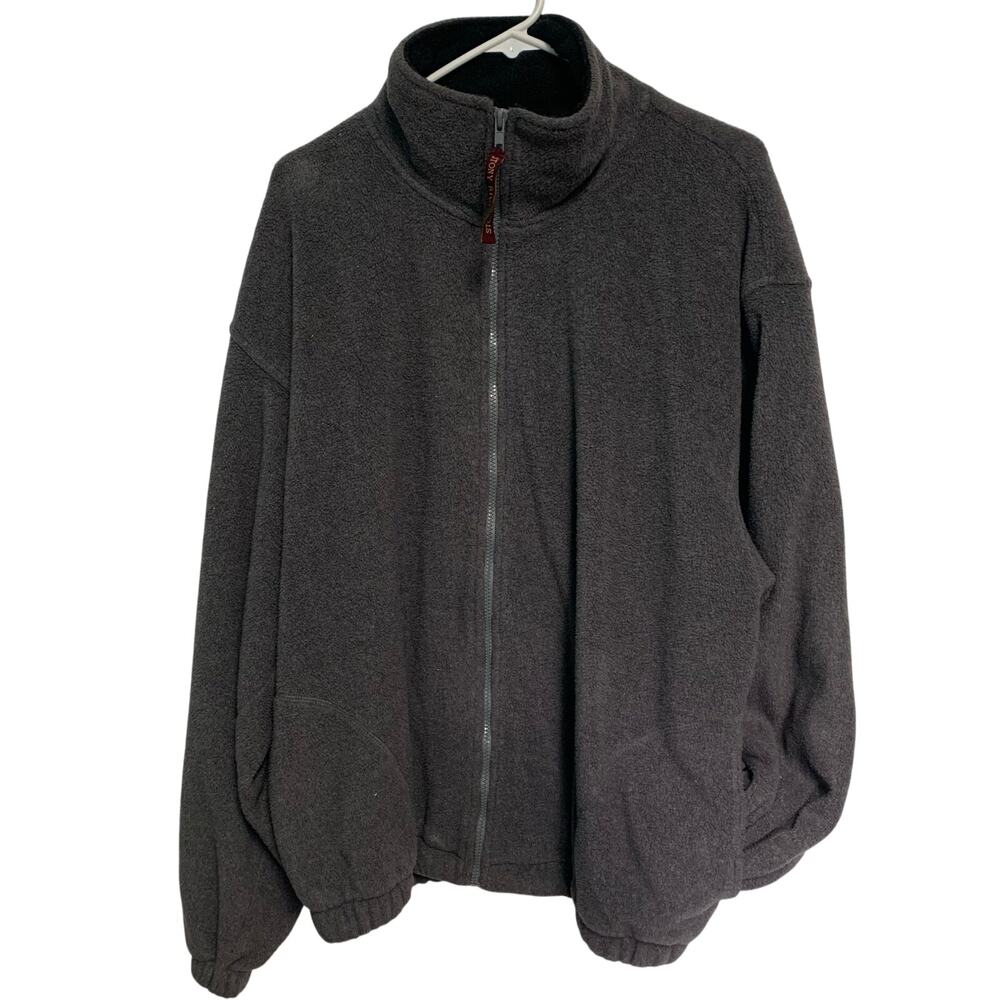 Stony River Vintage Men's Gray Fleece Full Zip Jacket Size Large